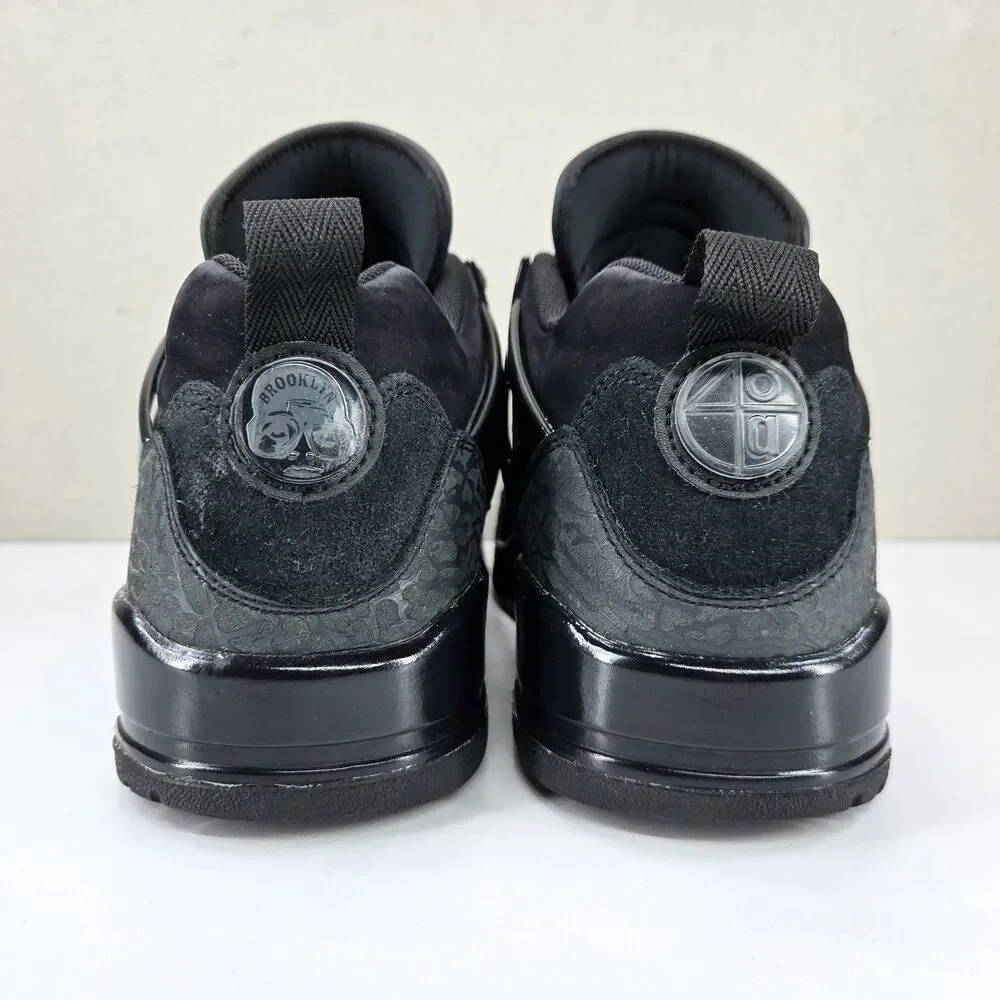 Jordan Spizike Low Black Cat FQ1759-001 Black Sneakers Sz 8.5
